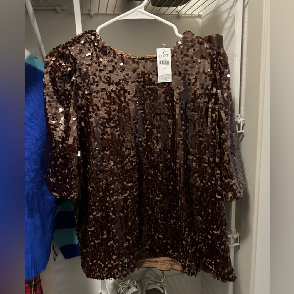 Sequin Loft Top